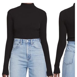 agolde mock neck bodysuit